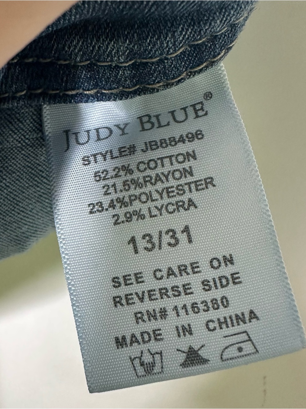 Judy Blue High Waist Elastic Drawstring Jogger Jeans Size 13/31 - Picture 8 of 9